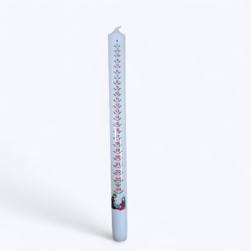 Bougie de l'Avent Blanche