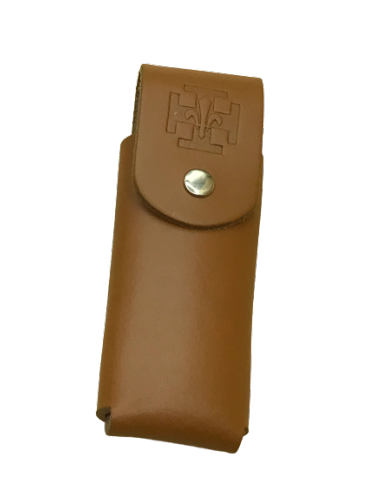 Etui couteau cuir logo SUF