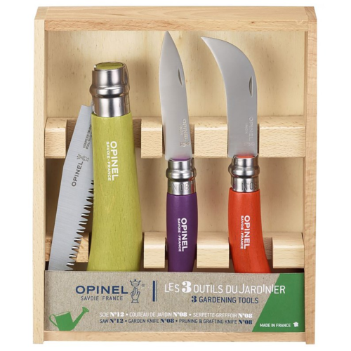 Coffret Opinel 3 outils du jardinier
